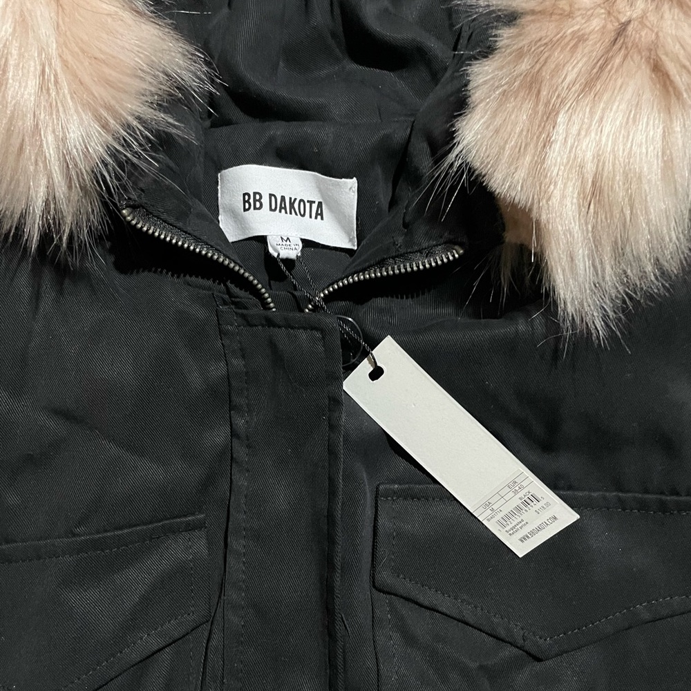 Bb Dakota Fur trimmed hooded vest